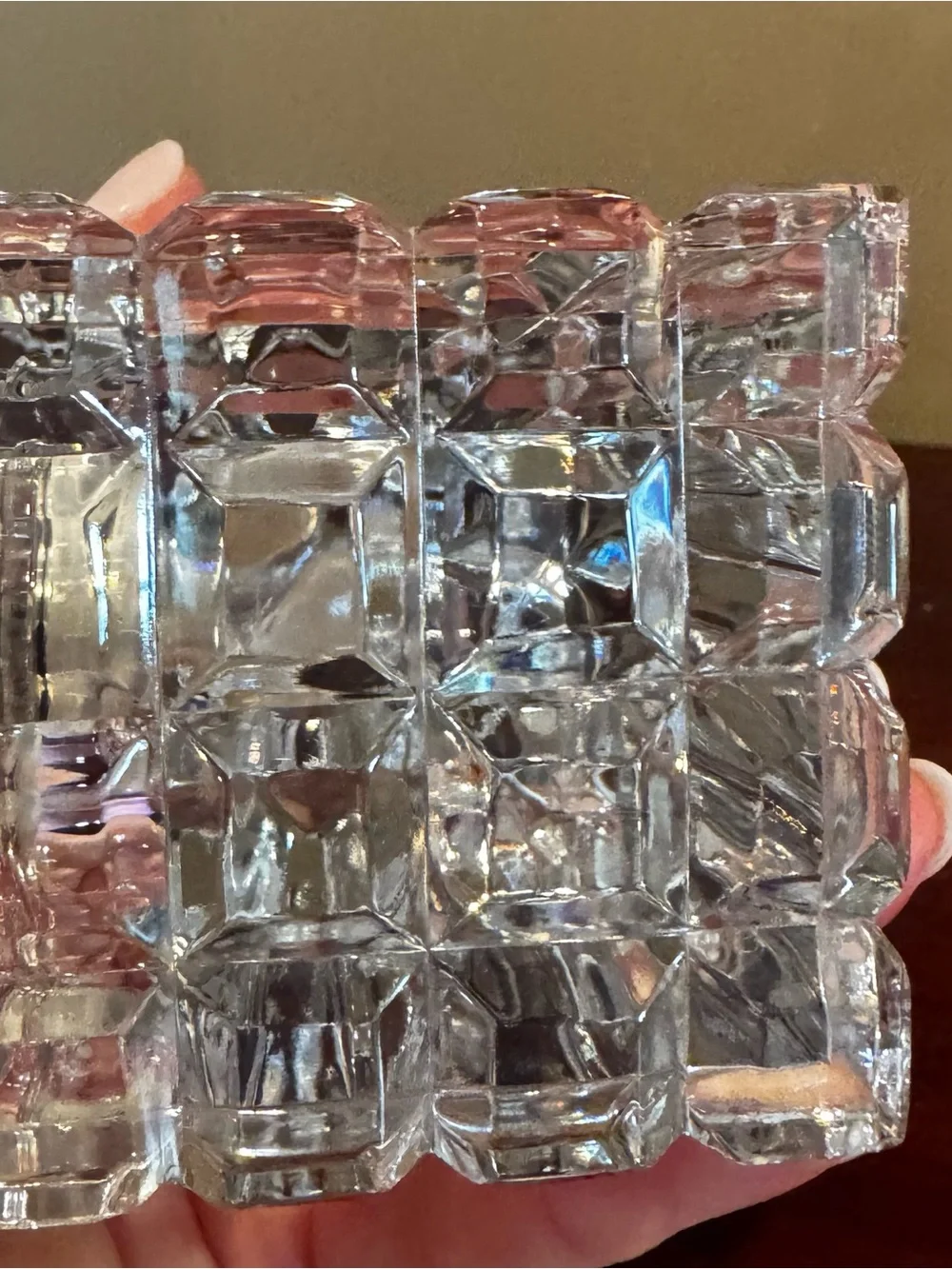 Waterford Crystal Clear Crystal Mantel Clock with Gold-Tone Bezel NIB